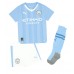 Manchester City Ruben Dias #3 Hemmakläder Barn 2023-24 Kortärmad (+ Korta byxor)
